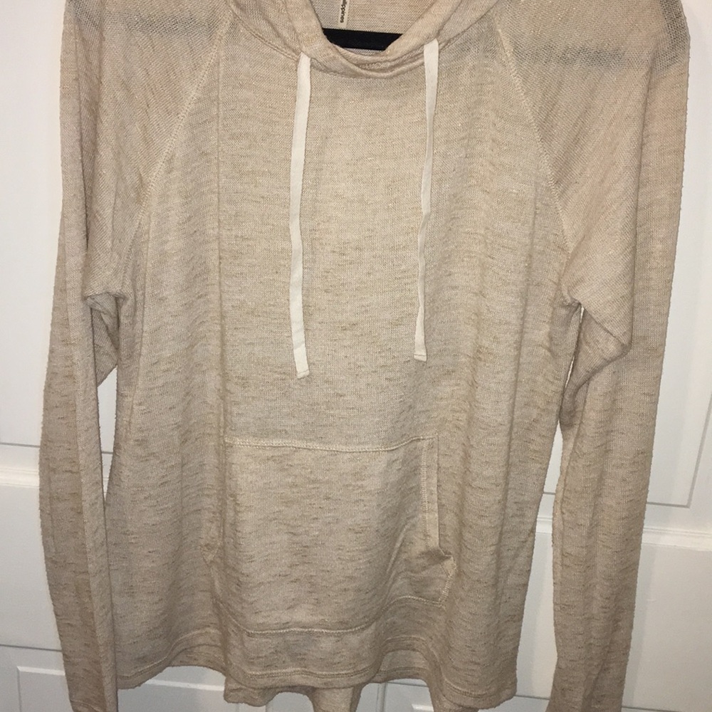 tan hoodie